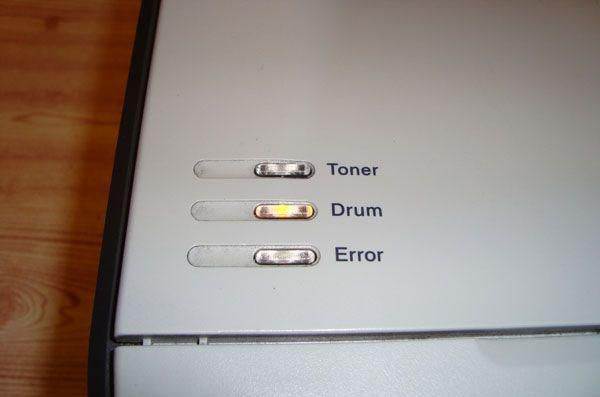 Máy báo brother báo lỗi đèn drum