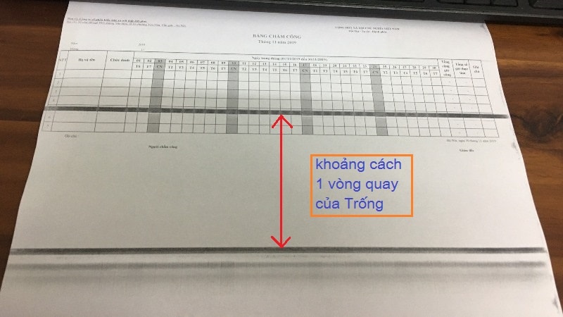 Máy photo fuji xerox hỏng Trống